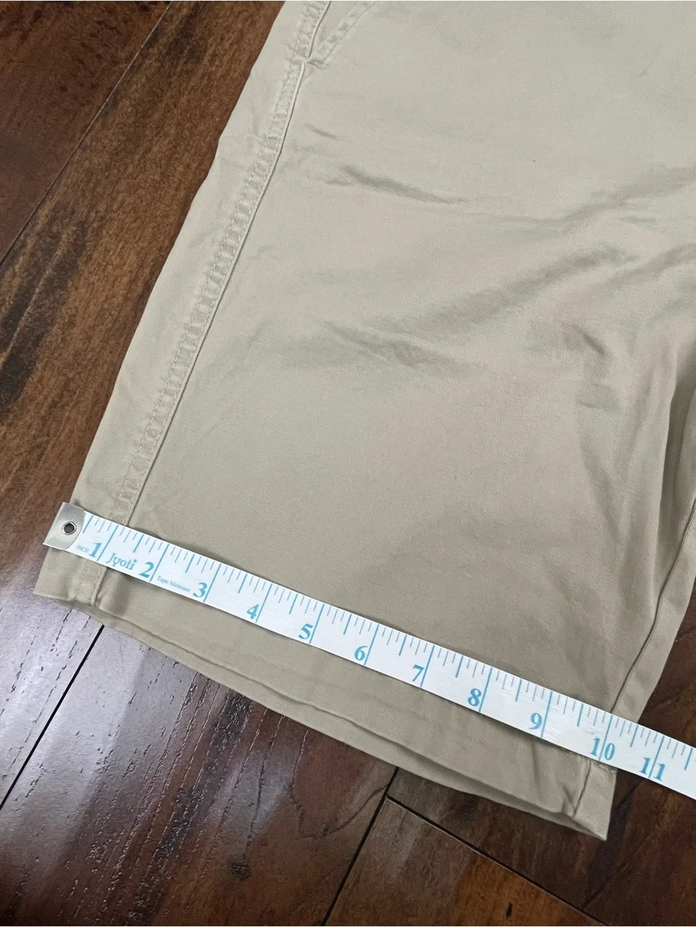 GEORGE Men’s Khaki Beige Shorts Flat Front Stretch 19” long Size 32